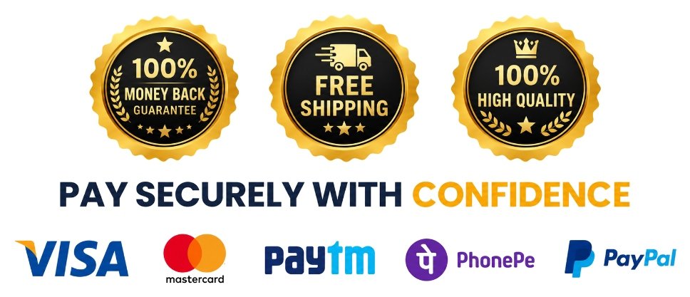 100% Safe & Secure Payment Guarantee